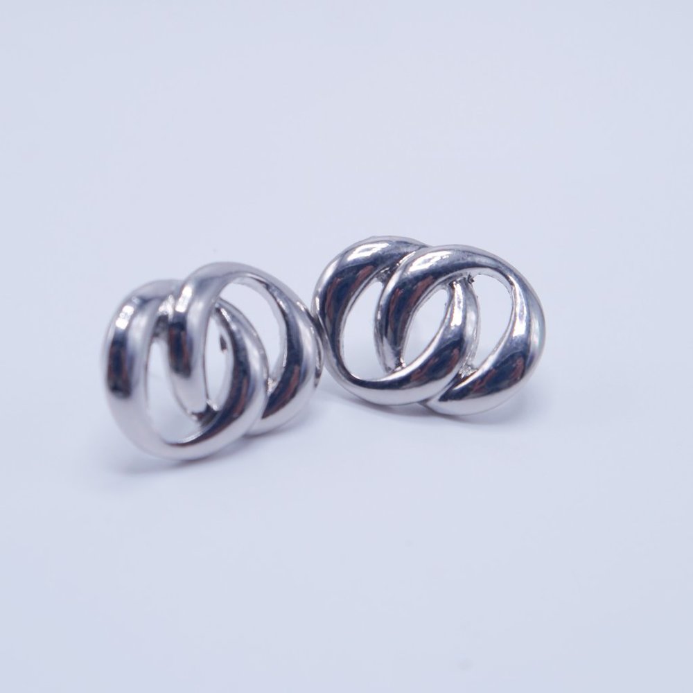 Chain Link Earrings (Silver)